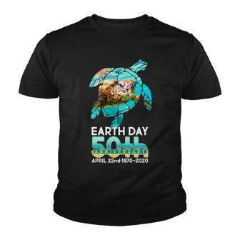 Earth Day 50Th Anniversary Turtle V2 Youth T-shirt - Monsterry