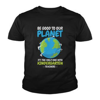 Earth Day Kindergarten Teacher Gift Youth T-shirt - Monsterry AU