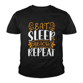 Eat Sleep Beach Repeat V2 Youth T-shirt - Monsterry
