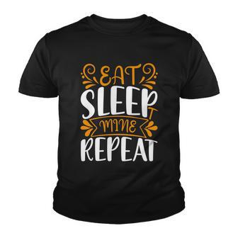 Eat Sleep Mine Repeat Youth T-shirt - Monsterry DE