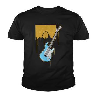 Electric Guitar Musical Instrument Youth T-shirt - Monsterry AU