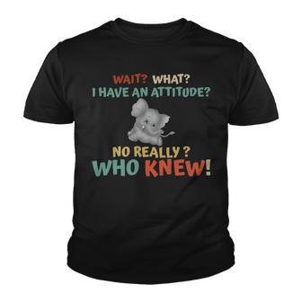 Elephant Attitude Really Youth T-shirt - Monsterry UK