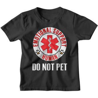 Emotional Support Human Do Not Pet - Service Dog Love Humor Youth T-shirt - Thegiftio UK