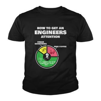 Engineer Engineering Gifts How To Get Engineers Attention Youth T-shirt - Monsterry AU