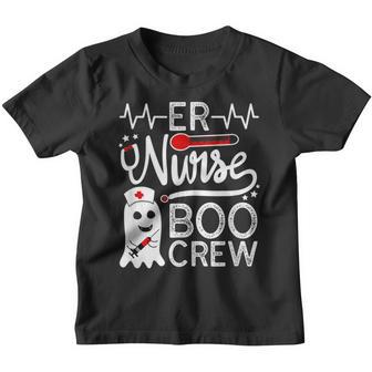 Er Nurse Boo Crew Halloween Ghost Emergency Room Nurse Funny Youth T-shirt - Thegiftio UK