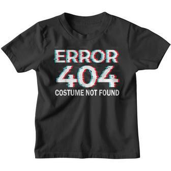 Error 404 Costume Not Found Funny Halloween Programmer Youth T-shirt - Thegiftio UK