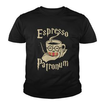 Espresso Patronum For Coffee Lovers Funny Wizard Tshirt Youth T-shirt - Monsterry AU