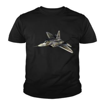 F-22 Raptor Fighter Jet Youth T-shirt - Monsterry AU