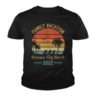 Family Vacation 2022 Vintage Retro Florida Panama City Beach Youth T-shirt - Thegiftio UK