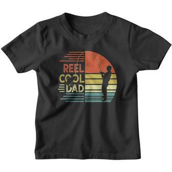 Fathers Day Fishing Dad Funny Reel Cool Dad Fisherman Daddy Youth T-shirt - Thegiftio UK