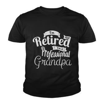 Fathers Day Funny Gift Im Not Retired Im A Professional Grandpa Gift Youth T-shirt - Monsterry AU
