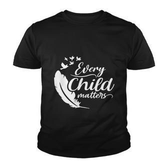 Feathers Every Child Matters Orange Day Youth T-shirt - Monsterry UK