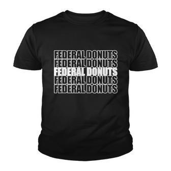 Federal Donuts Repeat Design Donuts Federal Donuts Tee Youth T-shirt - Thegiftio UK