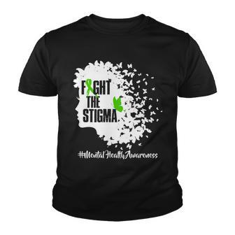 Fight The Stigma Butterflies Mental Health Youth T-shirt - Monsterry DE