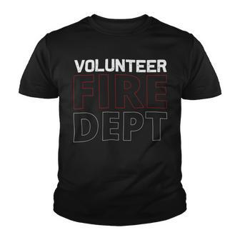 Firefighter Volunteer Firefighter Fire Rescue Department Fireman Youth T-shirt - Seseable
