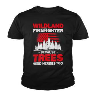 Firefighter Wildland Firefighter Hero Rescue Wildland Firefighting V3 Youth T-shirt - Seseable