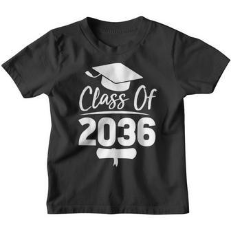 First Day Of School Class Of 2036 Grow With Me Graduation Youth T-shirt - Thegiftio UK