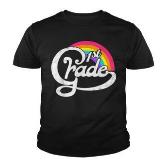 First Grade Rainbow Girls Boys Teacher Team 1St Grade Squad V2 Youth T-shirt - Seseable