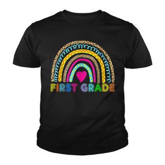 First Grade Rainbow Girls Boys Teacher Team 1St Grade Squad V3 Youth T-shirt - Thegiftio UK