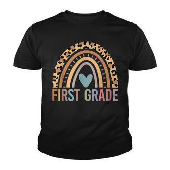 First Grade Rainbow Girls Boys Teacher Team 1St Grade Squad V4 Youth T-shirt - Thegiftio UK