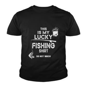 Fishing Dont Wash Funny Fishing Youth T-shirt - Monsterry