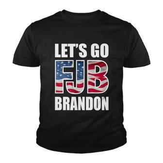 Fjb Lets Go Brandon Fjb Flag Image Apparel Youth T-shirt - Thegiftio UK