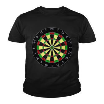 Flat Dart Board Gaming Tshirt Youth T-shirt - Monsterry