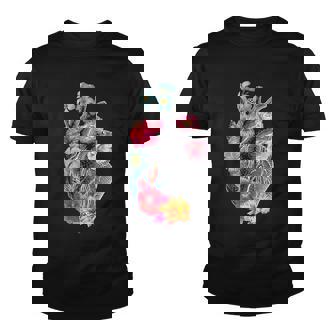 Flower Heart Floral Graphic Design Printed Casual Daily Basic Youth T-shirt