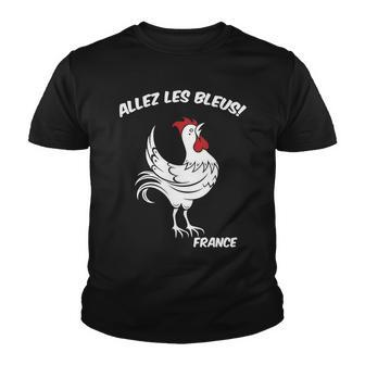 France Soccer World Allez Les Bleus Youth T-shirt - Monsterry