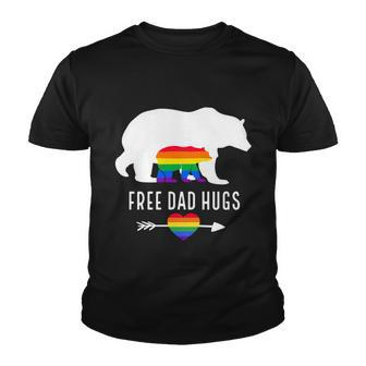 Free Dad Hugs Proud Lgbt Dad Gay Lesbian Dad Proud Lgbt Dad Gift Youth T-shirt - Monsterry CA