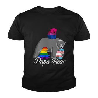 Free Dad Hugs Proud Papa Bear Lgbt Gay Pride Lgbtq Funny Gift Youth T-shirt - Monsterry AU