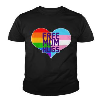 Free Mom Hugs Lgbt Support Tshirt Youth T-shirt - Monsterry