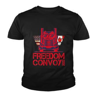 Freedom Convoy 2022 Support Our Truckers Convoy Youth T-shirt - Thegiftio UK