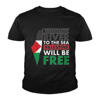From The River To The Sea Palestine Will Be Free Tshirt Youth T-shirt - Monsterry