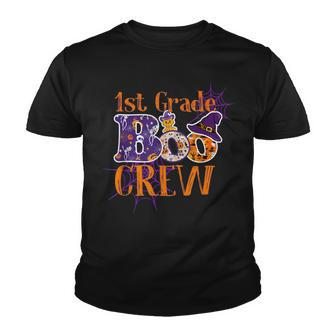 Funny 1St Grade Boo Crew Halloween Teacher Kids Costume Youth T-shirt - Seseable
