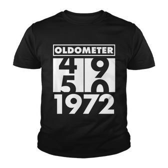 Funny 50Th Birthday Oldometer Made In 1972 Tshirt Youth T-shirt - Monsterry AU