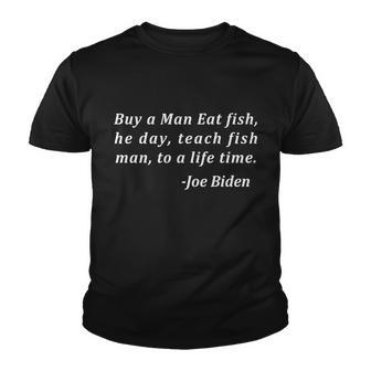 Funny Anti Joe Biden Quote Stumbles His Words Tshirt Youth T-shirt - Monsterry DE