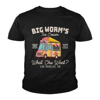 Funny Big Worms Ice Cream What Chu Want Since 1995 Tshirt Youth T-shirt - Monsterry UK