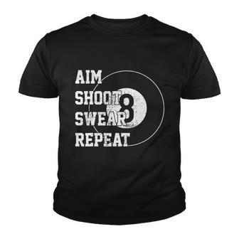 Funny Billard Gift Billiards 8 Eight Ball Retro Gift Youth T-shirt - Thegiftio UK