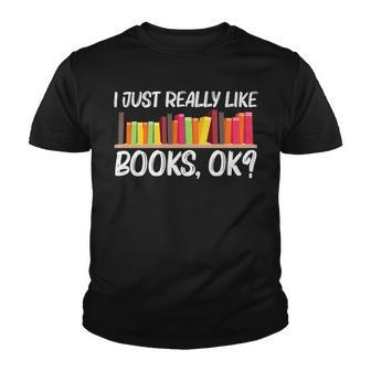 Funny Book Art For Men Women Author Bookworm Library Lovers Youth T-shirt - Thegiftio UK