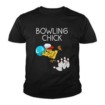 Funny Bowling Gift For Women Cute Bowling Chick Sports Athlete Gift Youth T-shirt - Monsterry DE