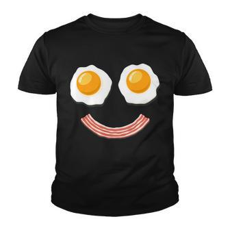 Funny Breakfast Bacon And Eggs Tshirt Youth T-shirt - Monsterry DE