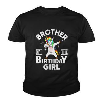 Funny Brother Of The Birthday Girl Unicorn Youth T-shirt - Monsterry AU