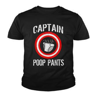 Funny Captain Poop Pants Tshirt Youth T-shirt - Monsterry