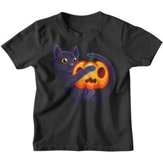 Funny Cat Halloween Tee Costume Youth T-shirt - Thegiftio UK