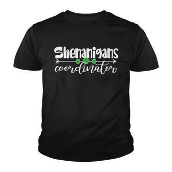 Funny Cute St Patricks Day Shenanigans Coordinator Youth T-shirt - Monsterry