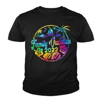 Funny Family Vacation 2022 Hawaii Beach Summer Vibes Tie Dye Youth T-shirt - Thegiftio UK