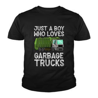 Funny Garbage Truck Design For Boys Toddler Men Trash Truck Gift Youth T-shirt - Thegiftio UK