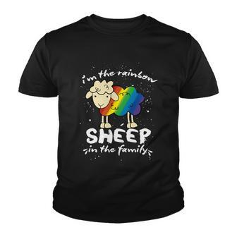 Funny Gay Pride Lgbt Gay Lesbian Im The Rainbow Sheep Gift Youth T-shirt - Monsterry DE