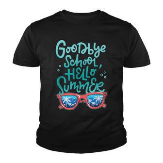 Funny Goodbye School Hello Summer Sunglasses Youth T-shirt - Thegiftio UK